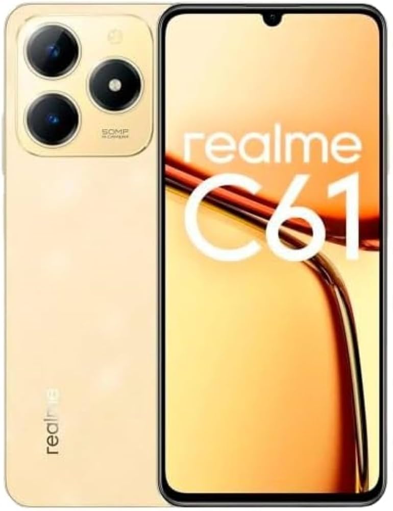 realme C61 ６ＧＢ128GB 金色 REALME C61 Dual SIM (6GB/128GB) 4G, Sparkle Gold
